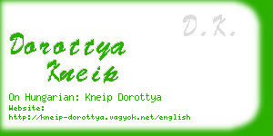 dorottya kneip business card